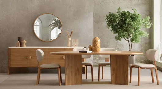 Product img 1, Lucca Ahşap Ayaklı Yemek Odası Takımı